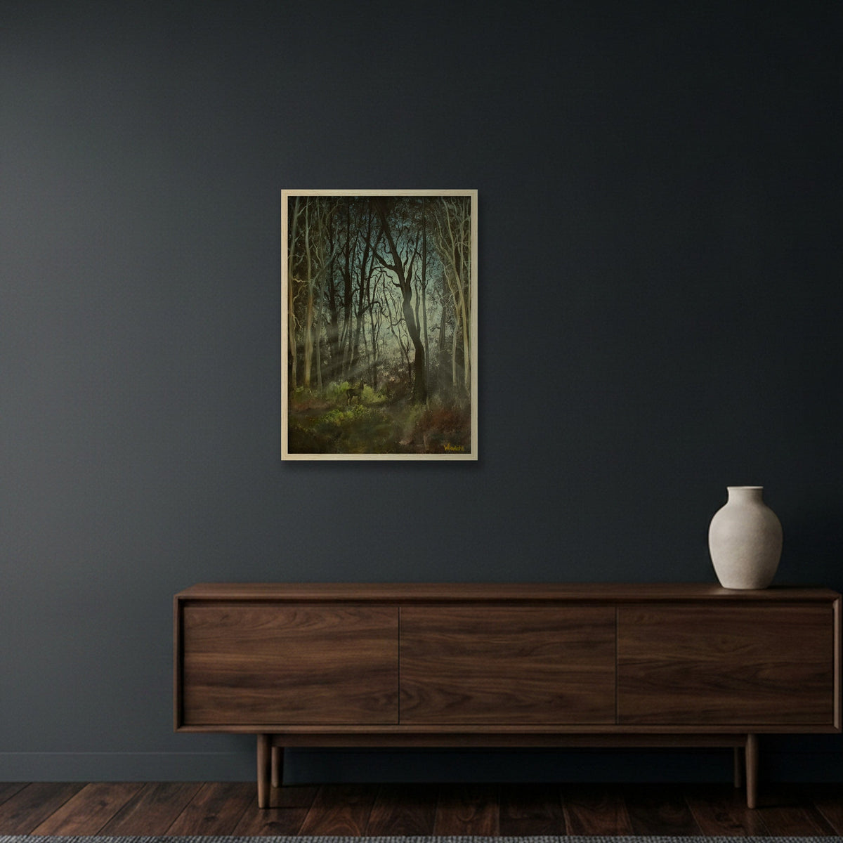 Skogen — 42×59cm, 17×23" Oak Frame