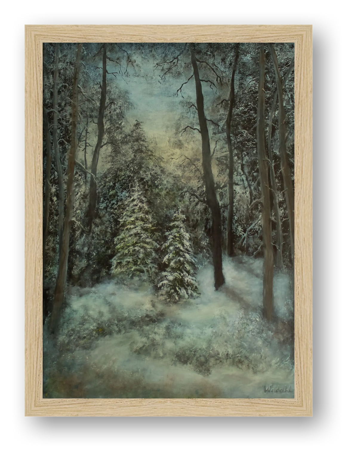 first day of snow — framed